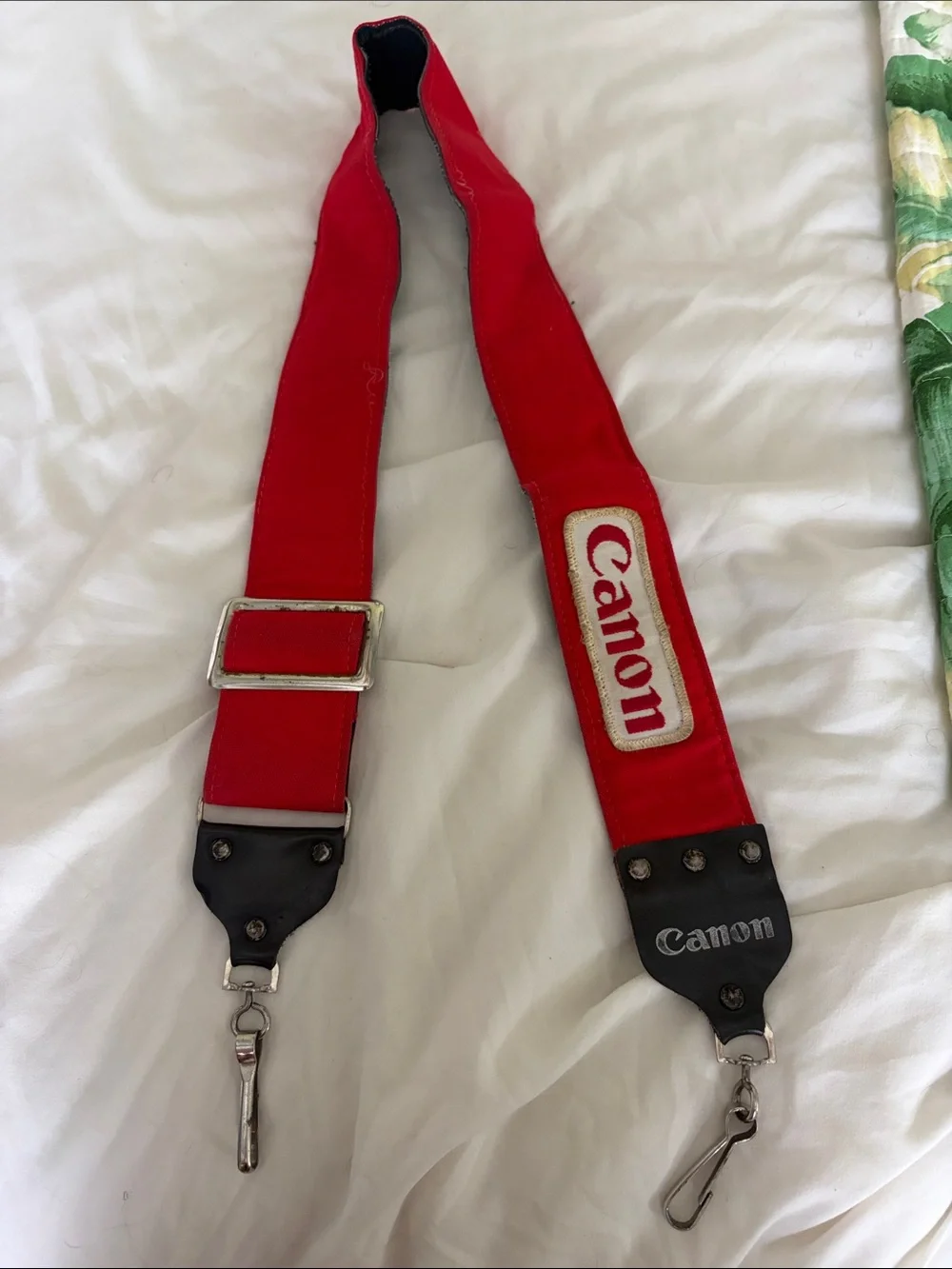 Canon Red Padded Adjustable Camera Neck Strap